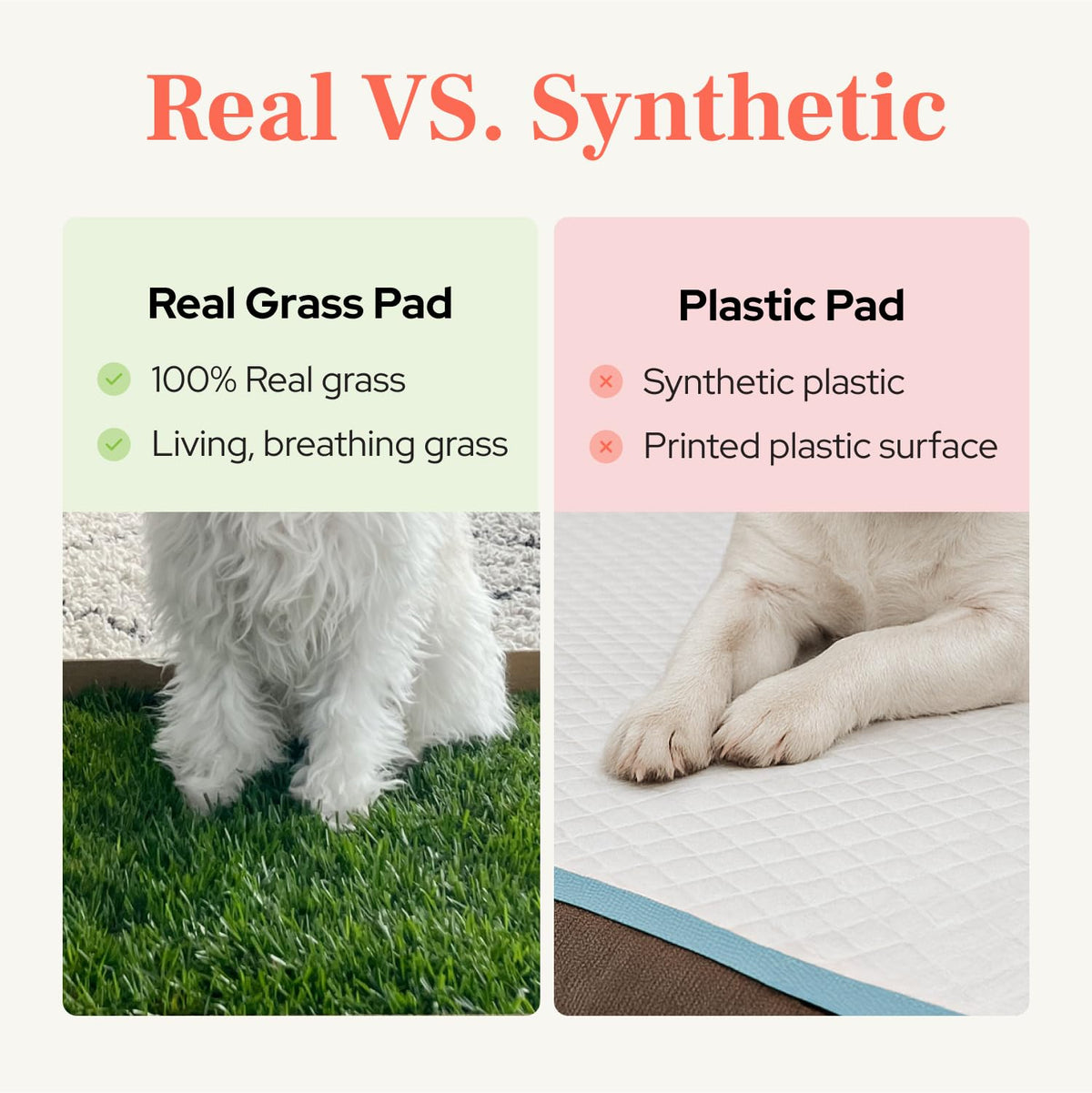 Real Grass Puppy Pads Medium 24x20 U619