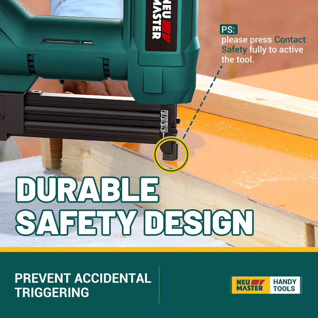 Cordless 18 Gauge 2 in 1 Brad Nailer/Staple Gun with Battery U888