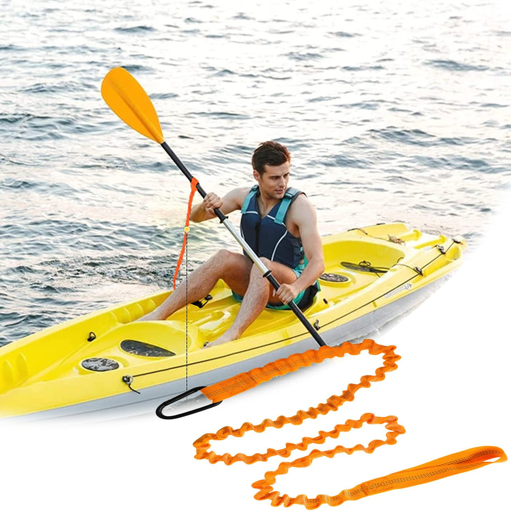 2 Pack Stretchable Paddle Leash with Carabiner O56336