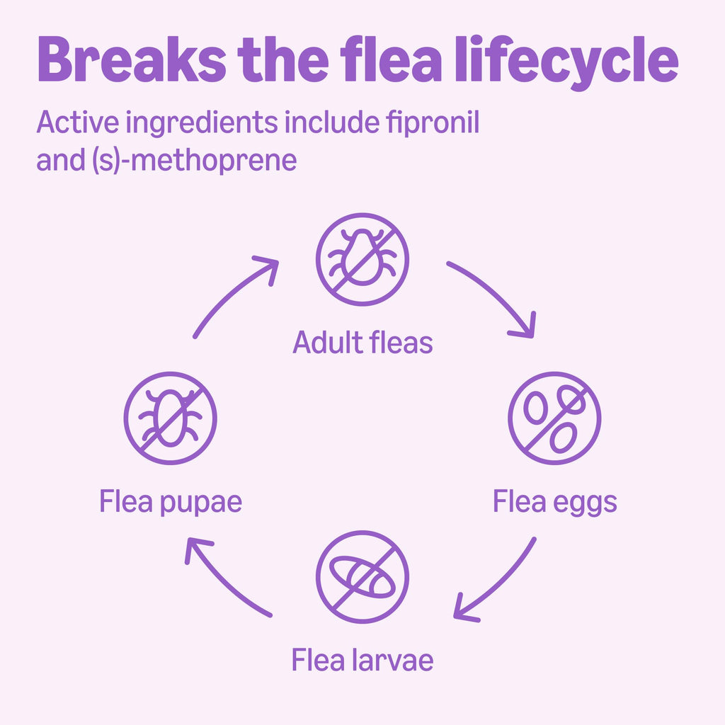Flea and Tick Topical Treatment for Large Dogs 3 Count F971