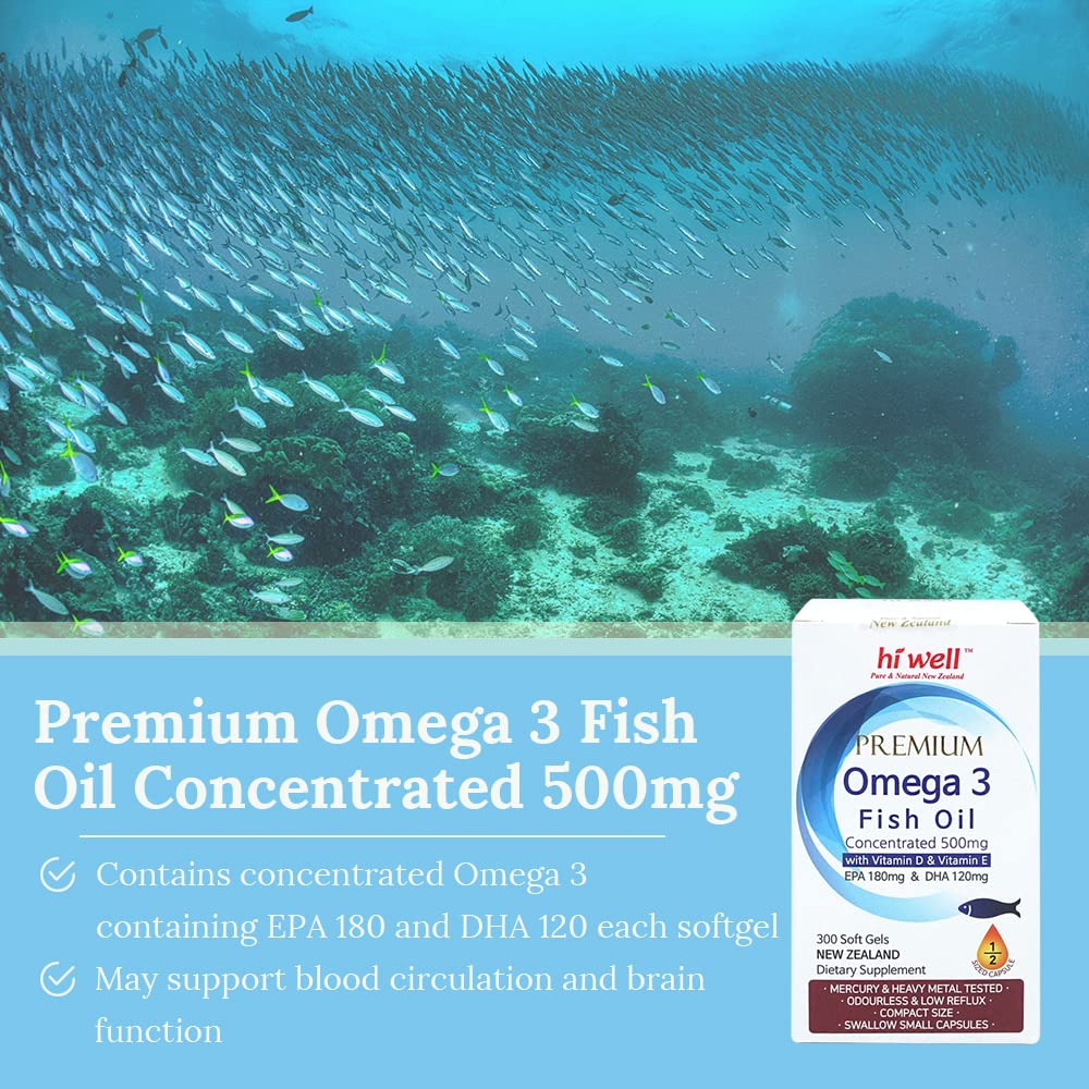 Omega 3 Fish Oil 500mg Softgels U41983