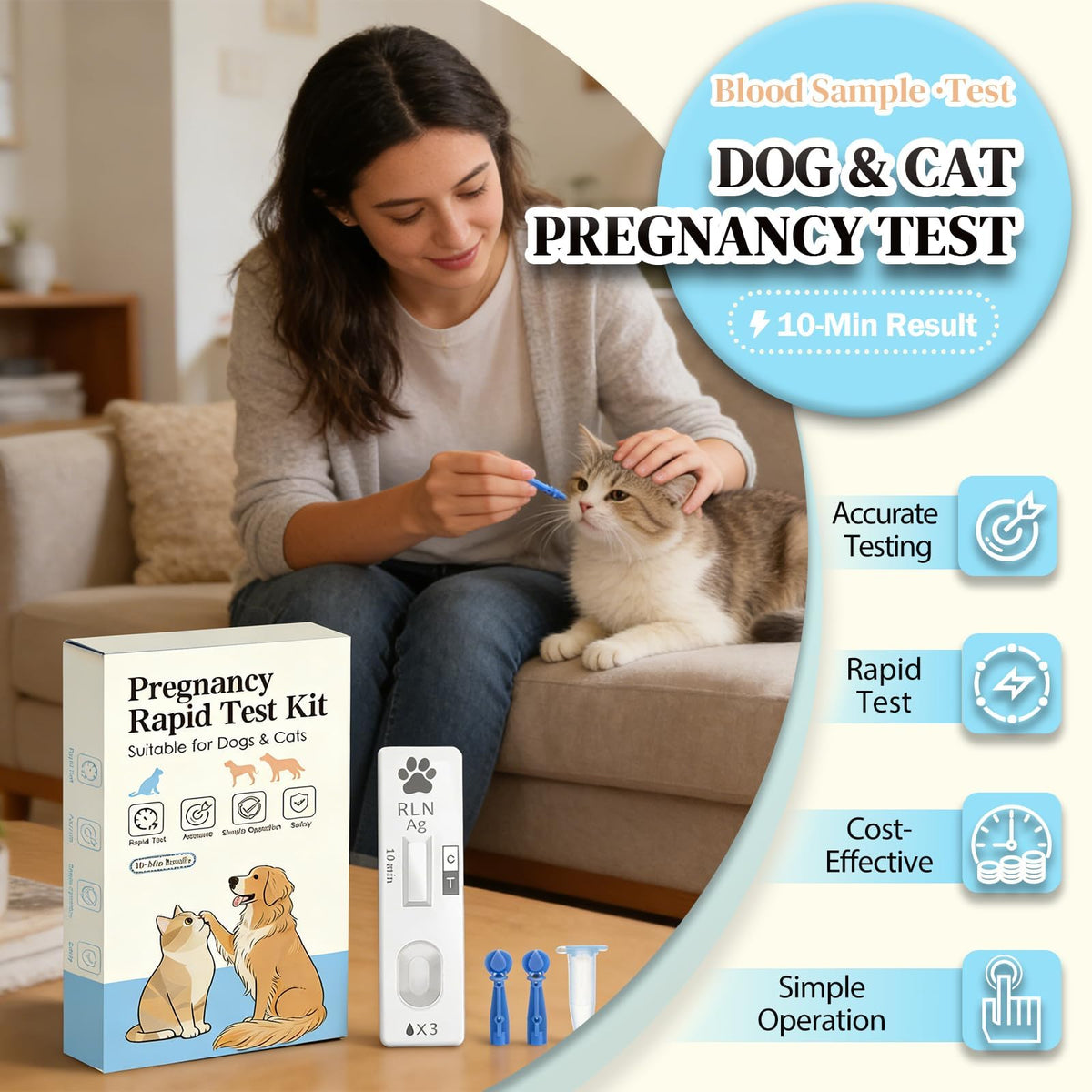 2-Pack Dog & Cat Pregnancy Test Kit X670393
