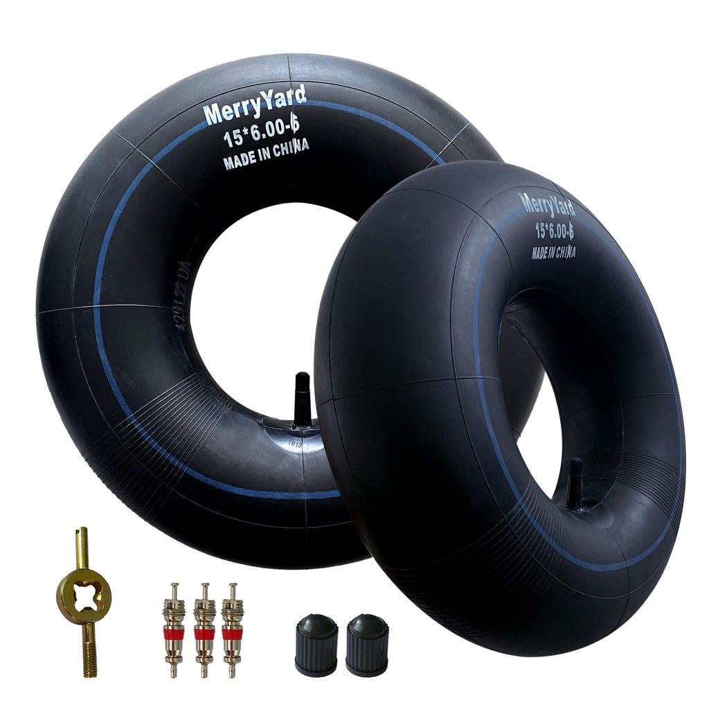 15x6.00-6" Inner Tubes with TR-13 Straight Valve Stem, 2-Pack O768708
