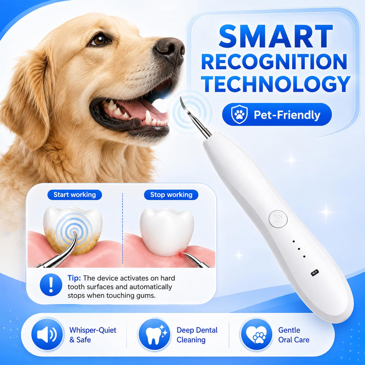 Dog Tartar Ultrasonic Teeth Cleaning Kit Q83135