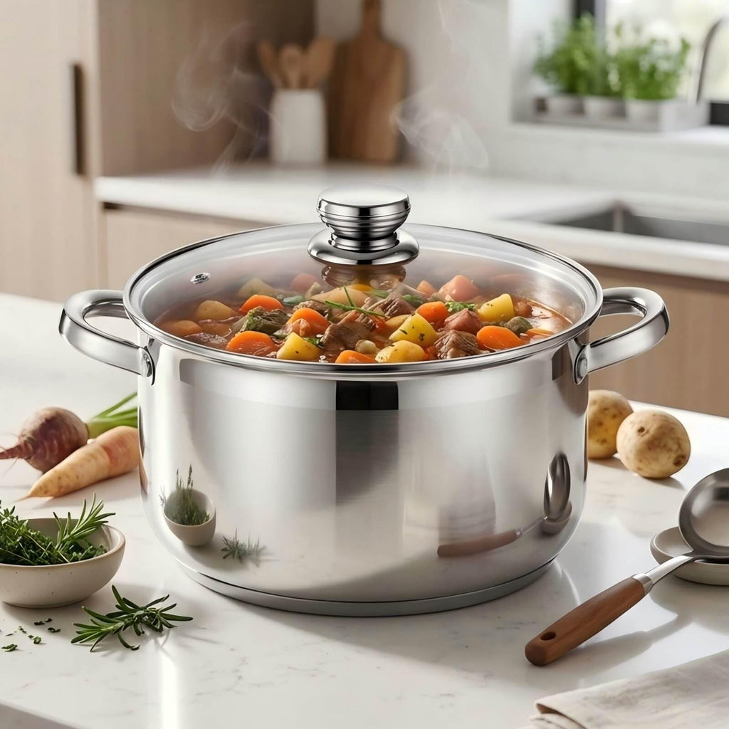 10 Quart Stainless Steel Stock Pot with Lid N22312
