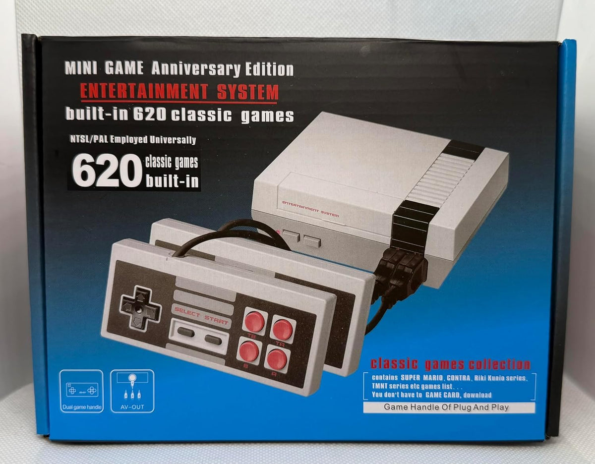 Mini Video Game Console with 620 Classic Games and Dual Controllers T388