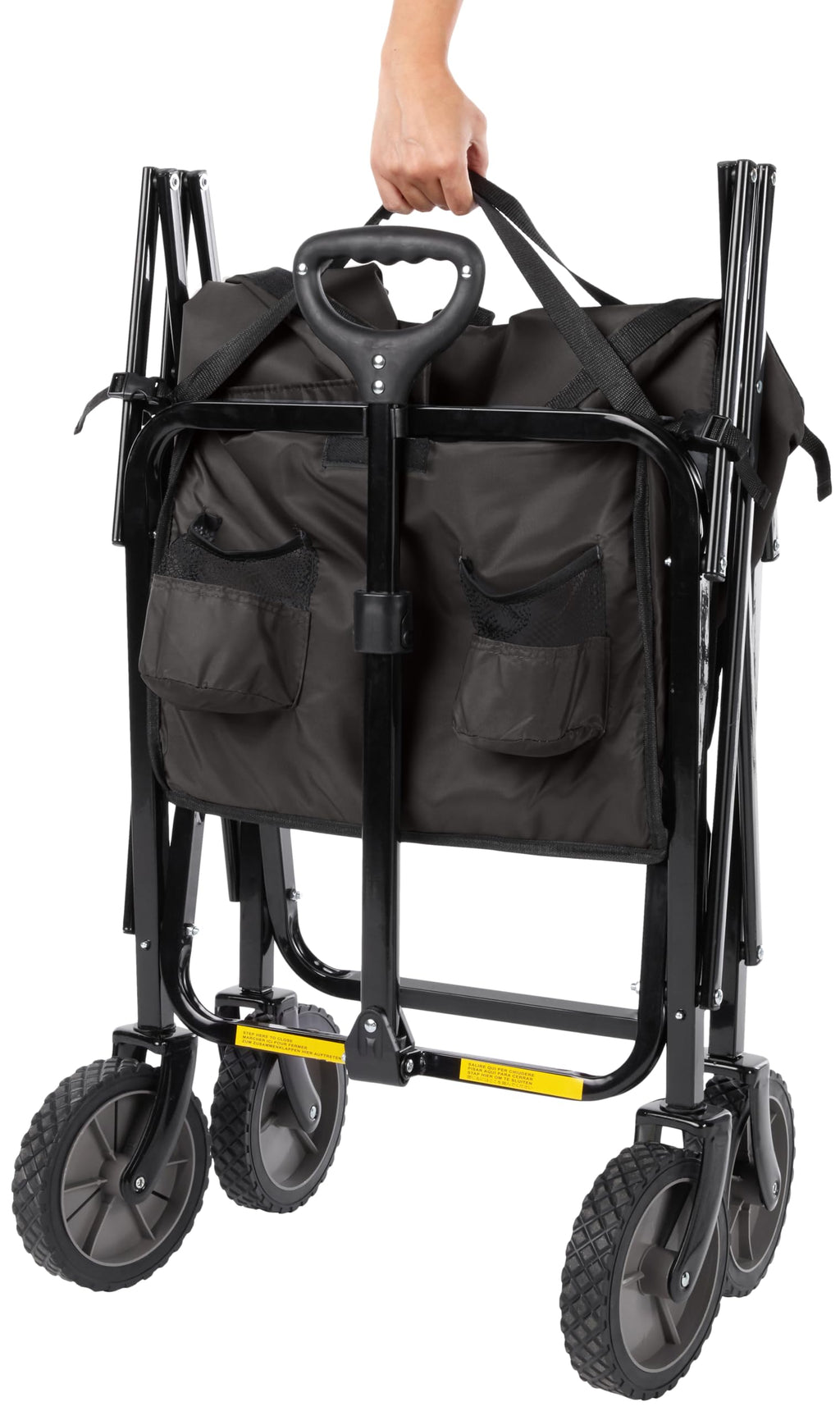 Collapsible Heavy Duty Utility Wagon 265 Pounds Capacity Black E88234