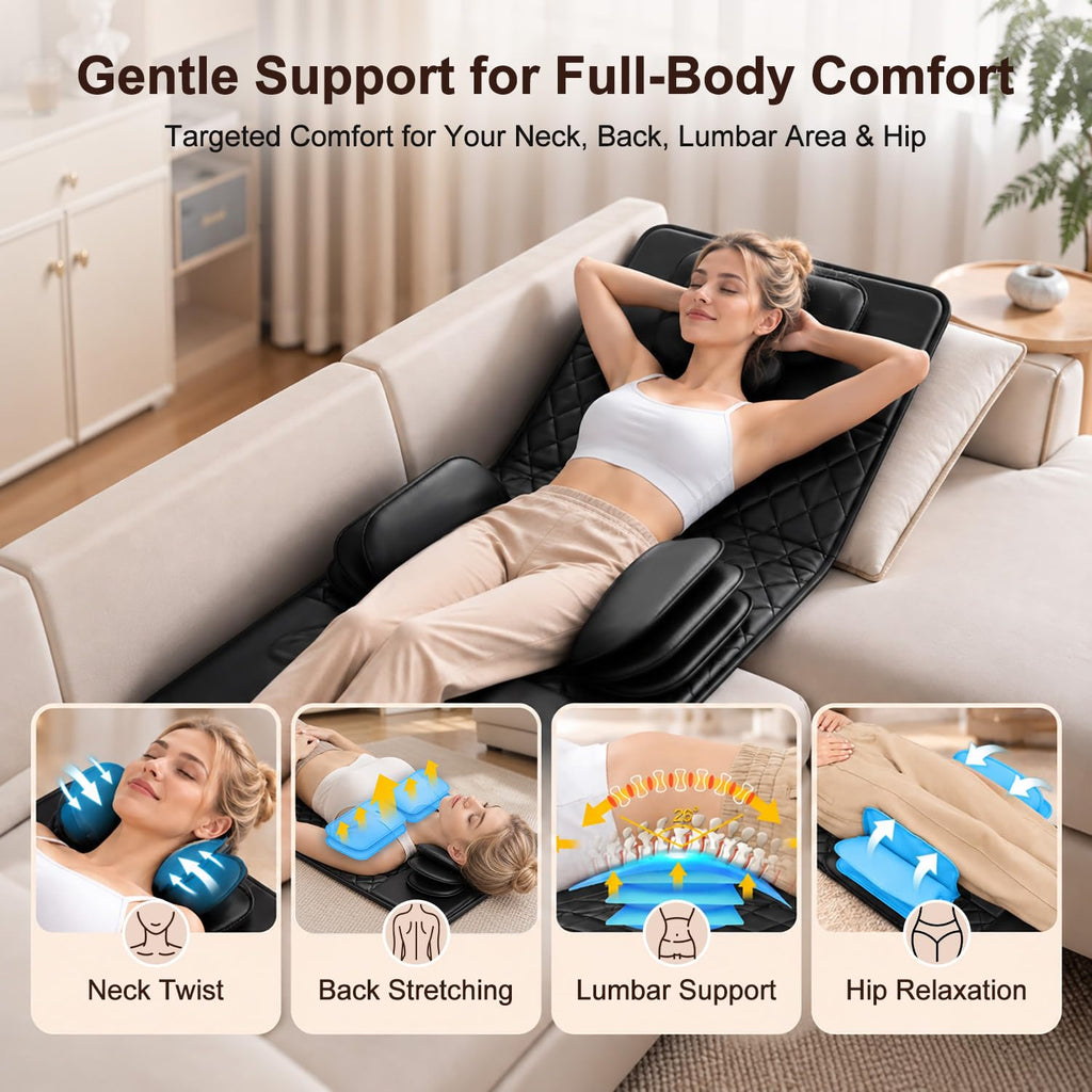 Foldable Full Body Massage Mat with Heat V449