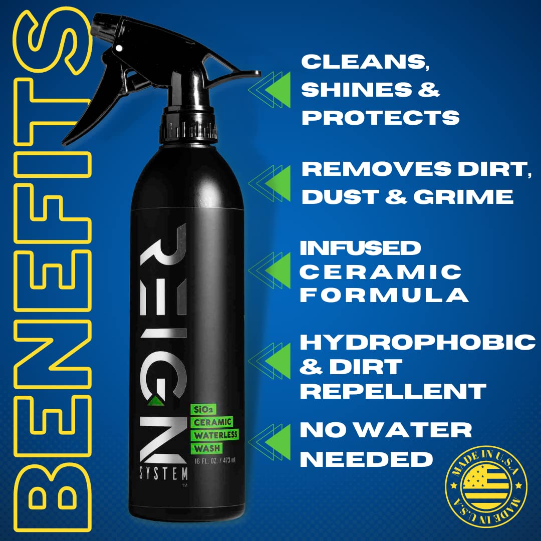Ceramic Waterless Car Wash Spray with SiO2 Wax, 16 oz E609
