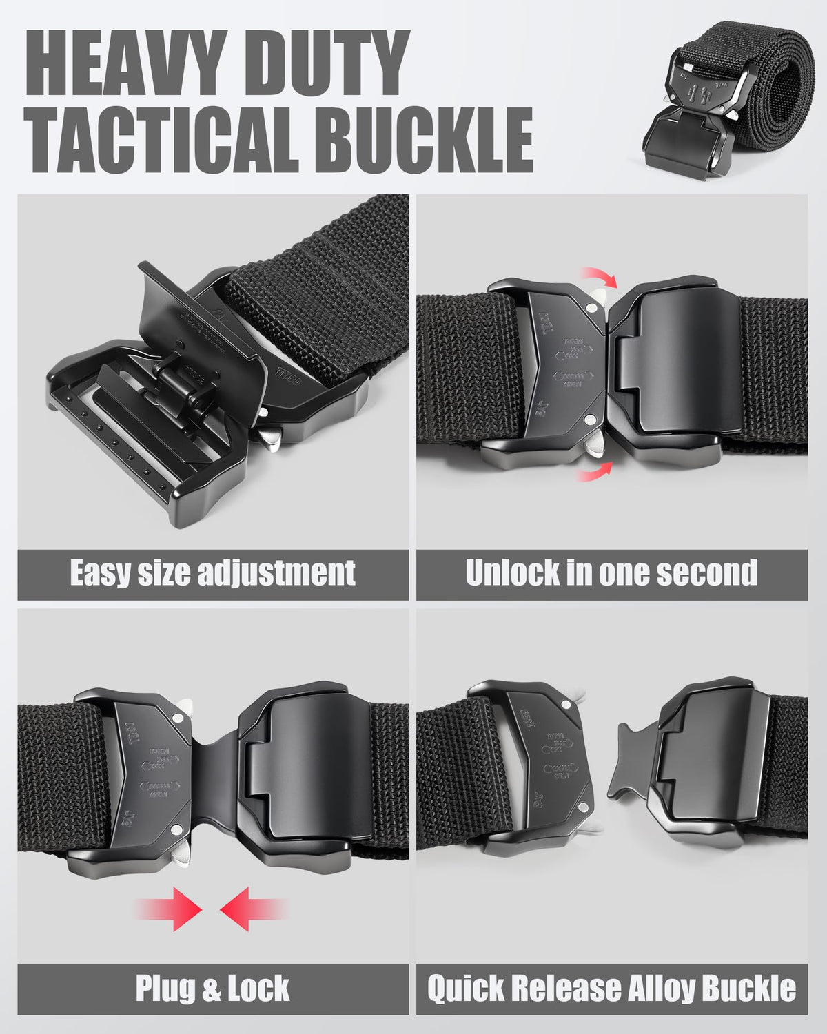 2 Inch Wide Tool Belt with Quick Release Buckle X975