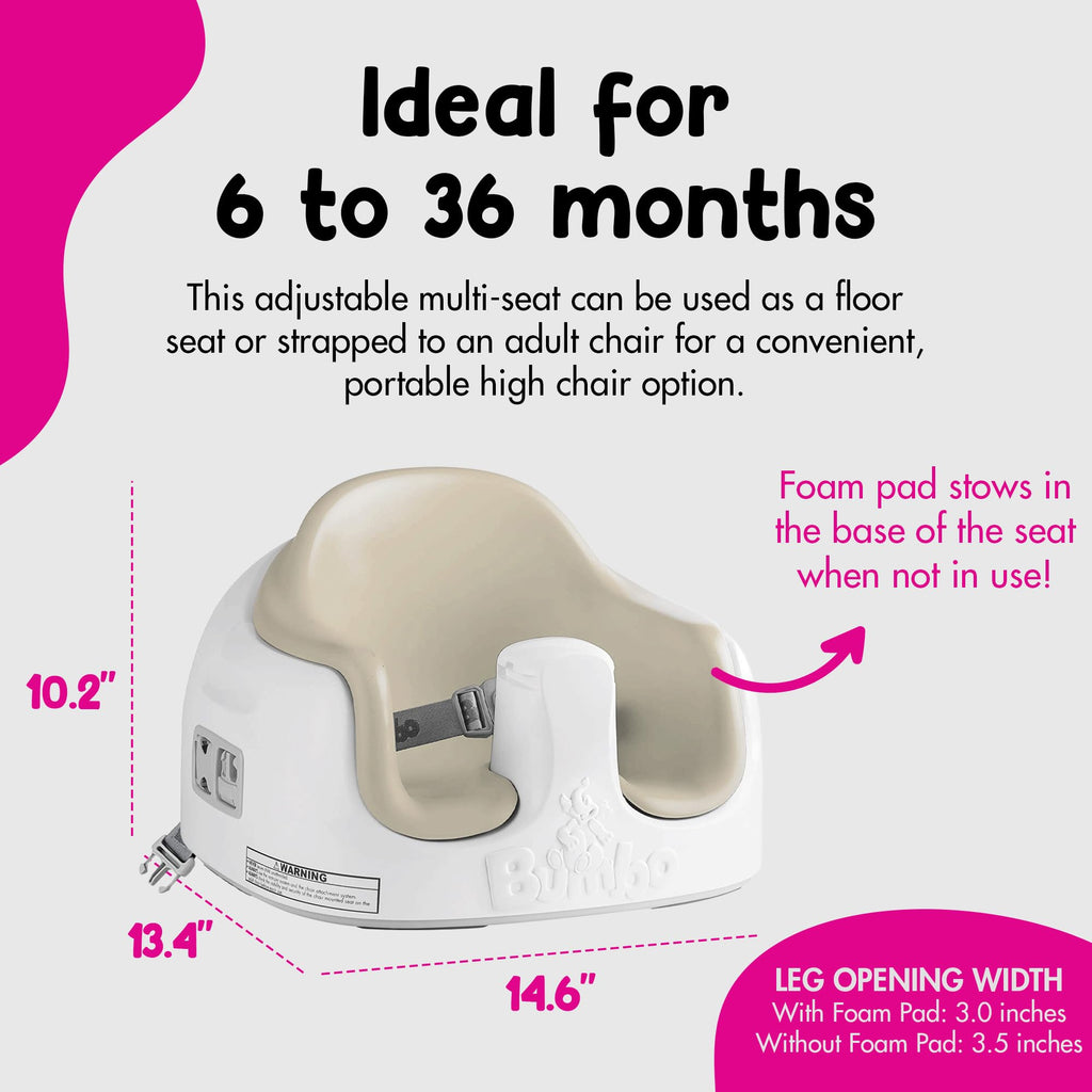 Portable Infant Multi-Seat with Tray, 6 to 36 Months, Taupe U84313