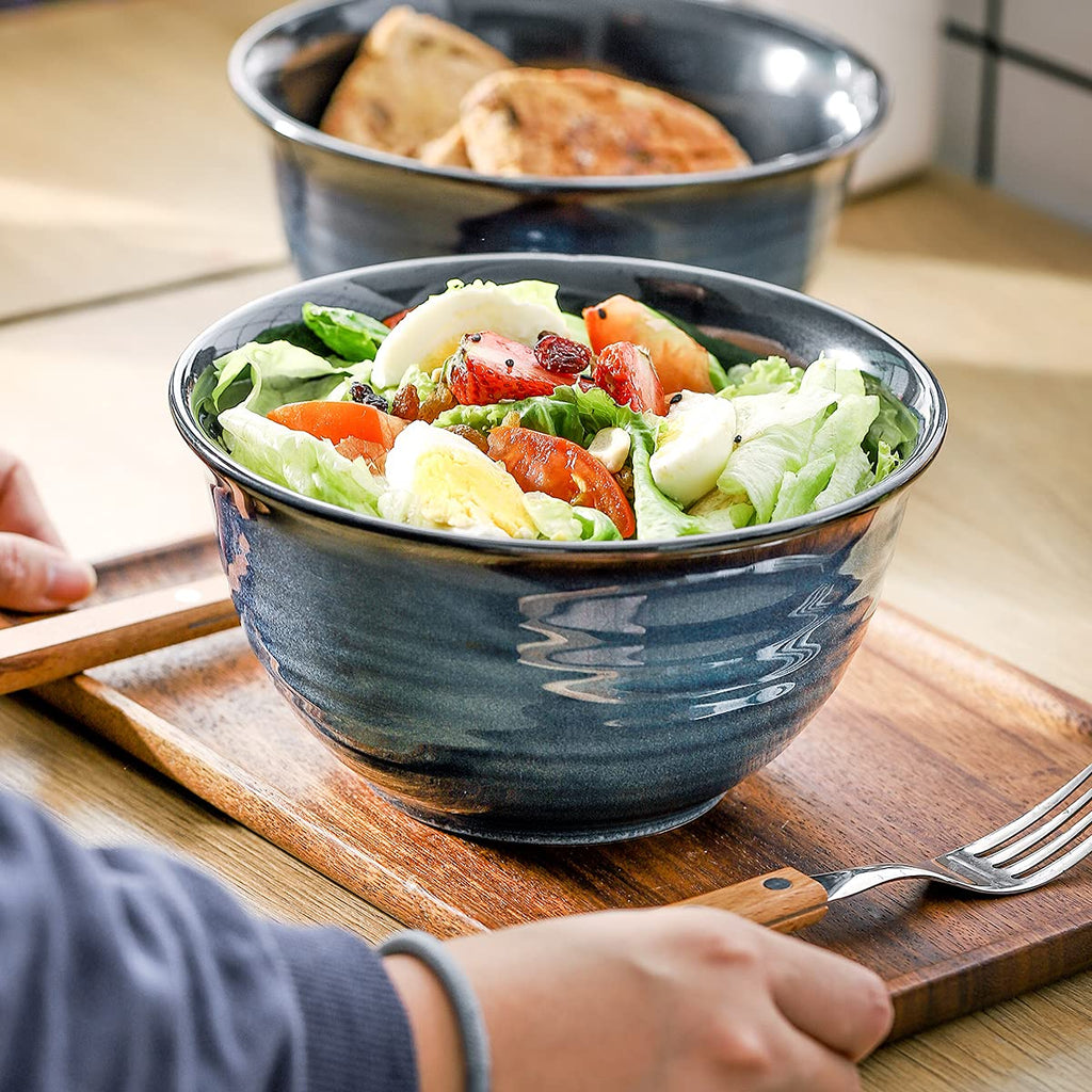 40 Ounce 7 Inch Ceramic Soup Bowls Set of 4 W762