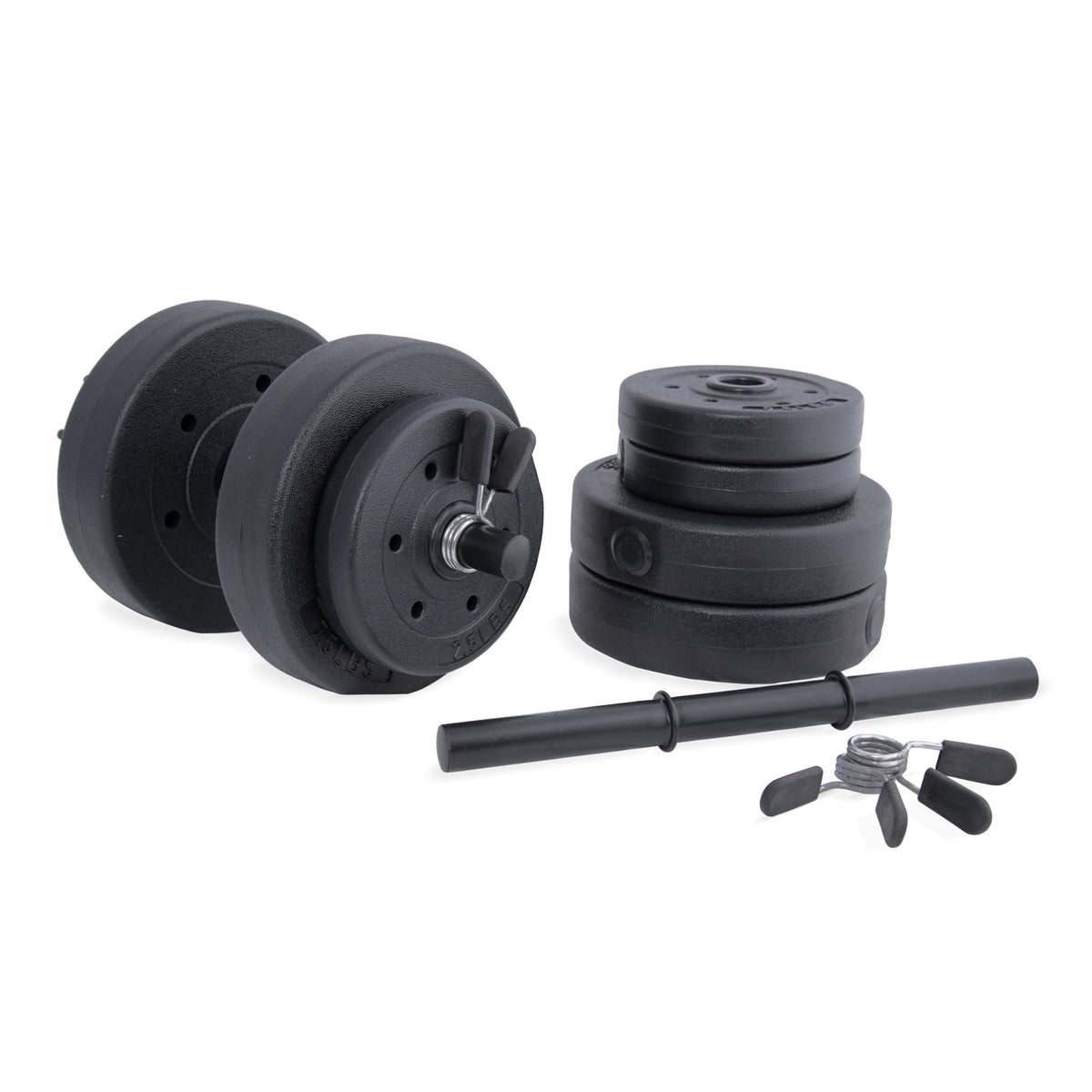 40 LBS Adjustable Vinyl Dumbbell Set I50346