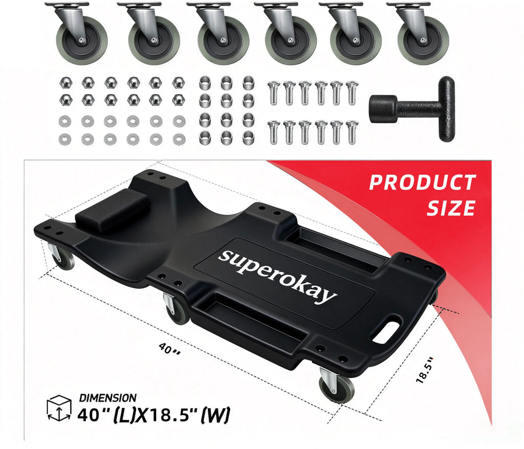 40 Inch Low Profile Mechanic Creeper E322026
