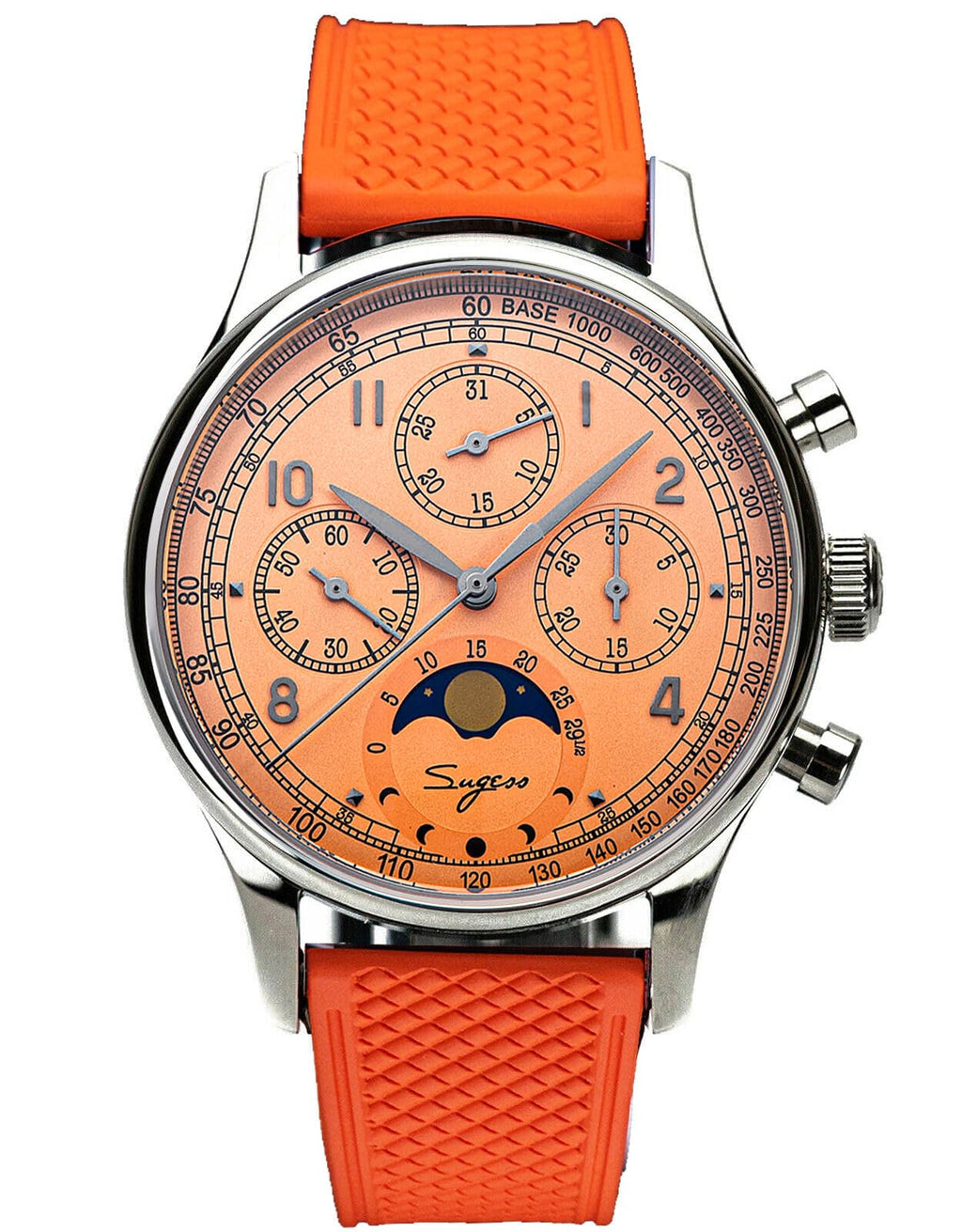 40mm Mechanical Chronograph Mens Wrist Watch U932