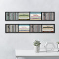 Black 2 Pack Wall Mount CD DVD Storage Shelf R68138