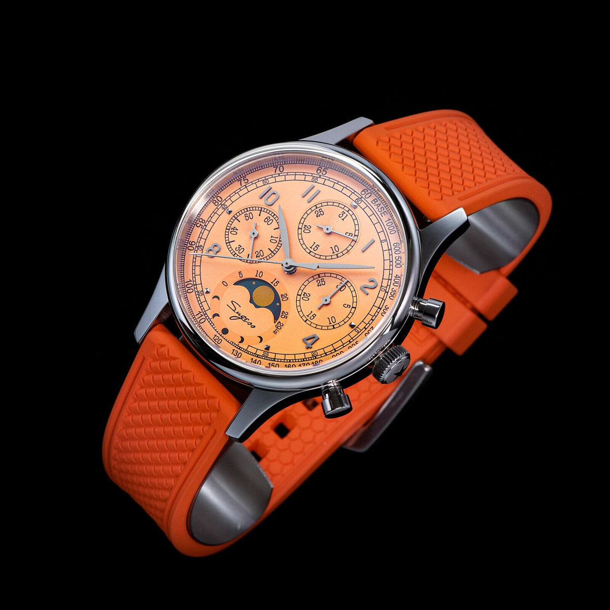 40mm Mechanical Chronograph Mens Wrist Watch U932