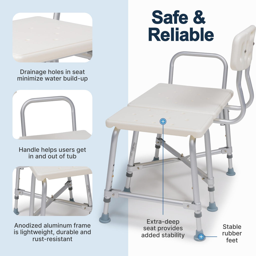 Heavy-Duty Bariatric Tub Transfer Bench F128480