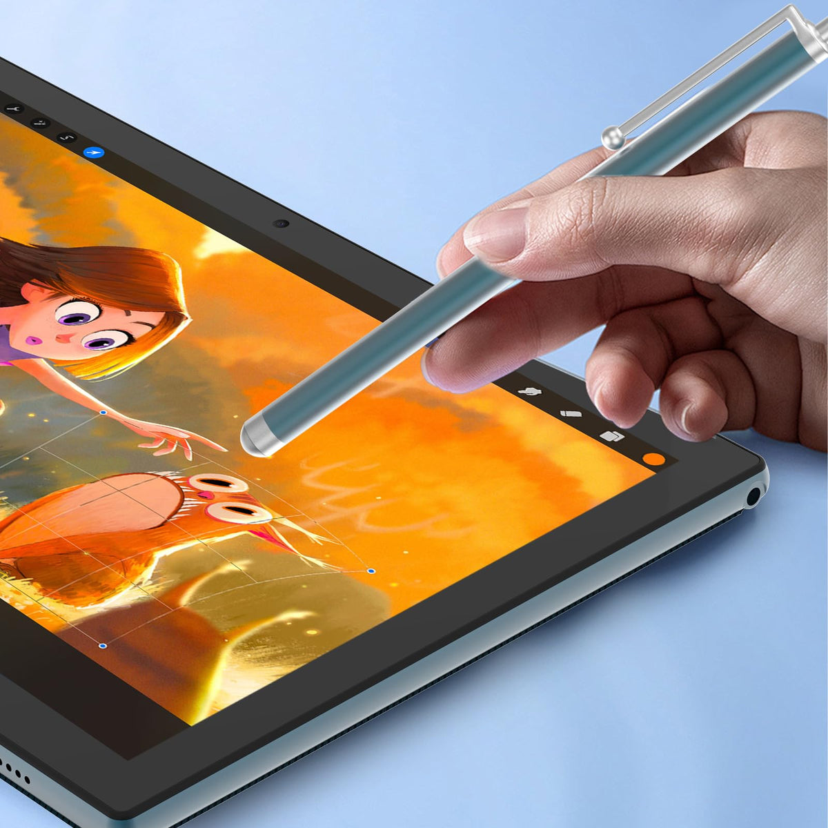 Android 15 Tablet 10.1 Inch 2 in 1 with Keyboard 8GB RAM 32GB ROM Quad-core IPS HD Touch Screen H4410