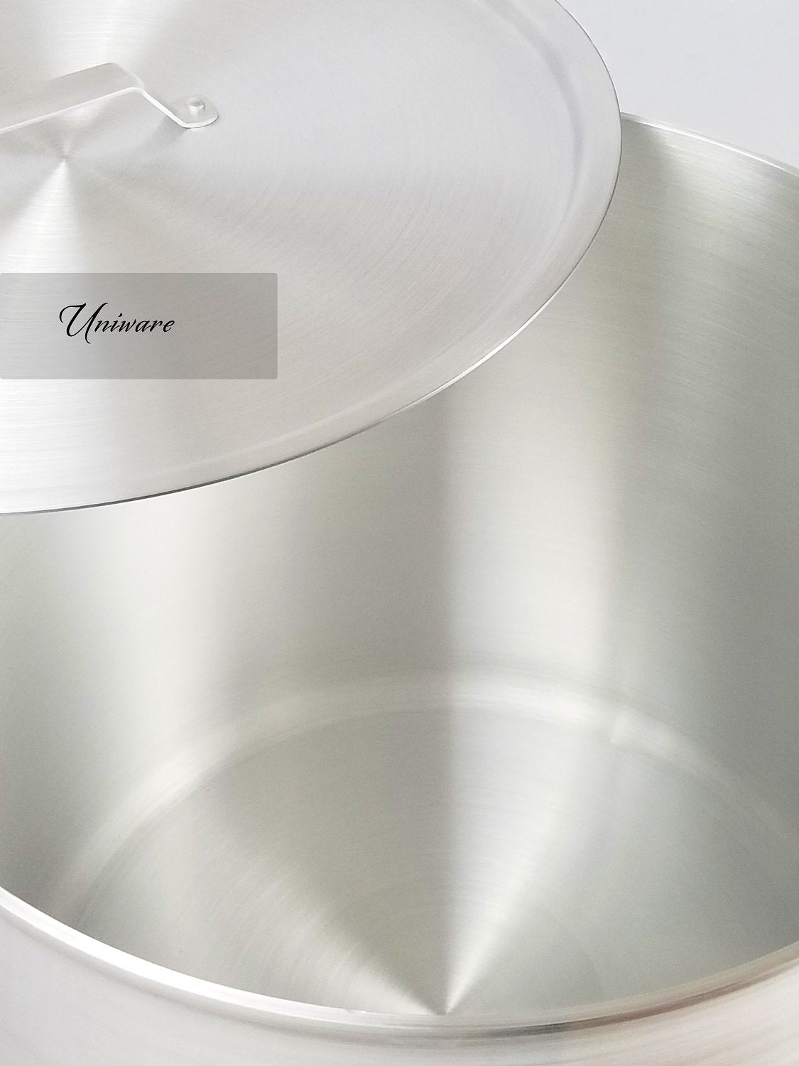 50 and 60 Qt Heavy Gauge Aluminum Stock Pot Set with Lid L881