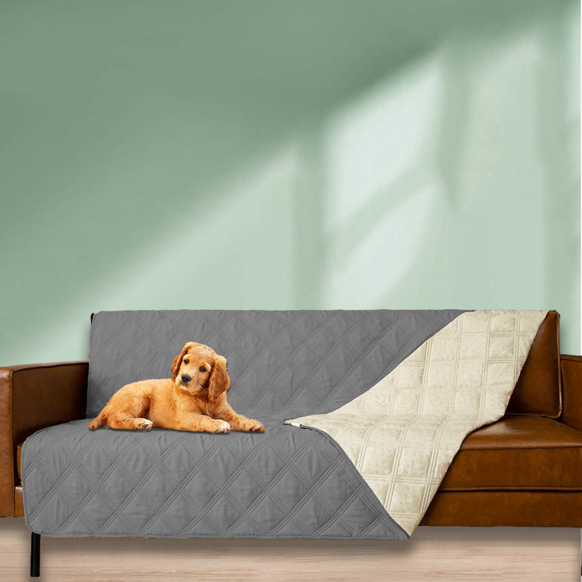Waterproof Dog Bed Cover Pet Blanket with Anti-Slip Back Z491