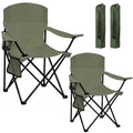 2 Pack Olive Green Portable Folding Camping Chair K1577
