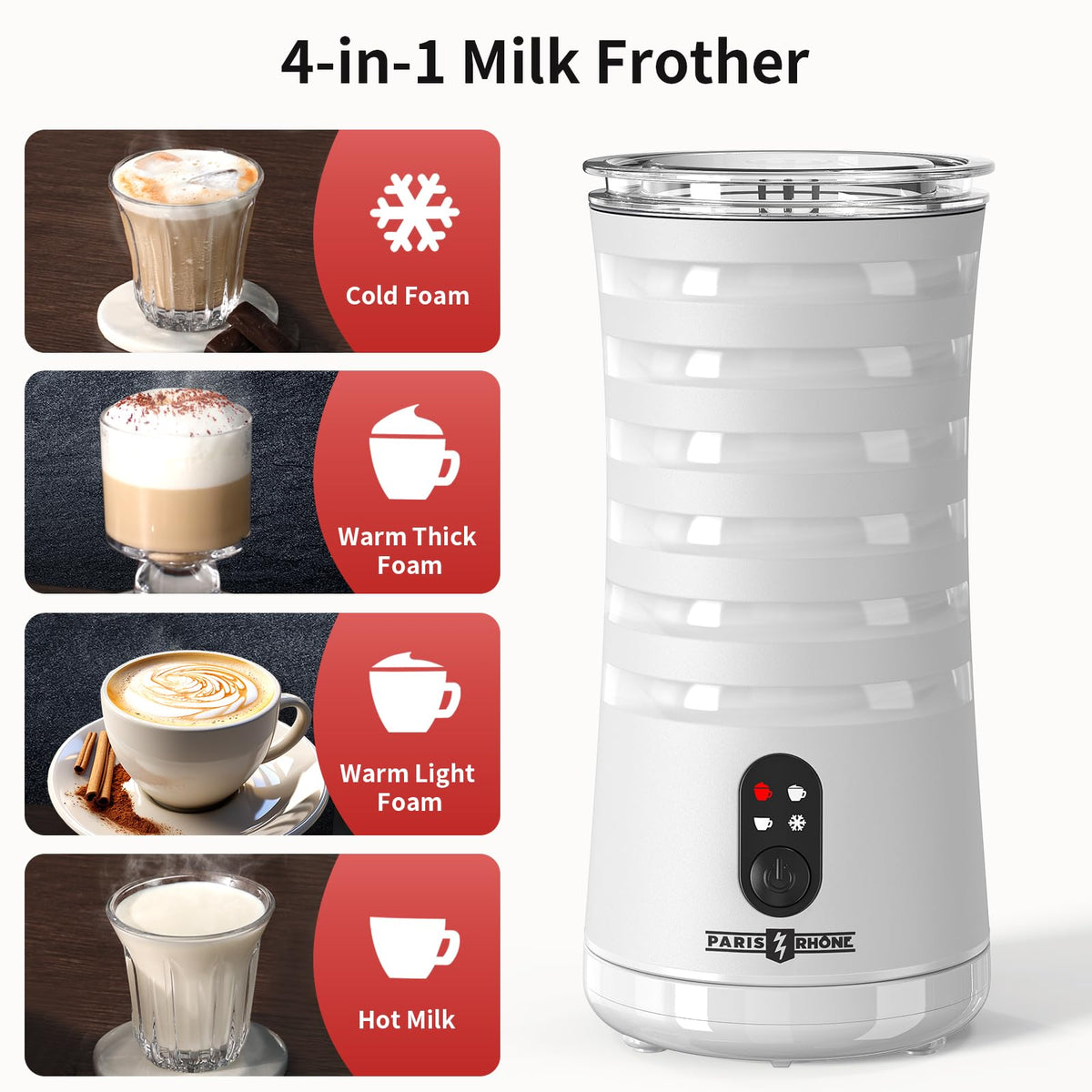 4-in-1 Electric Automatic Milk Frother L9622