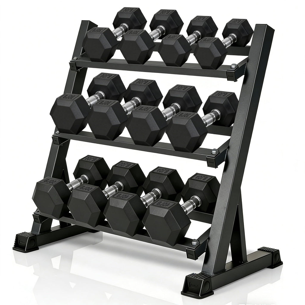 Dumbbell Set with Rack D994