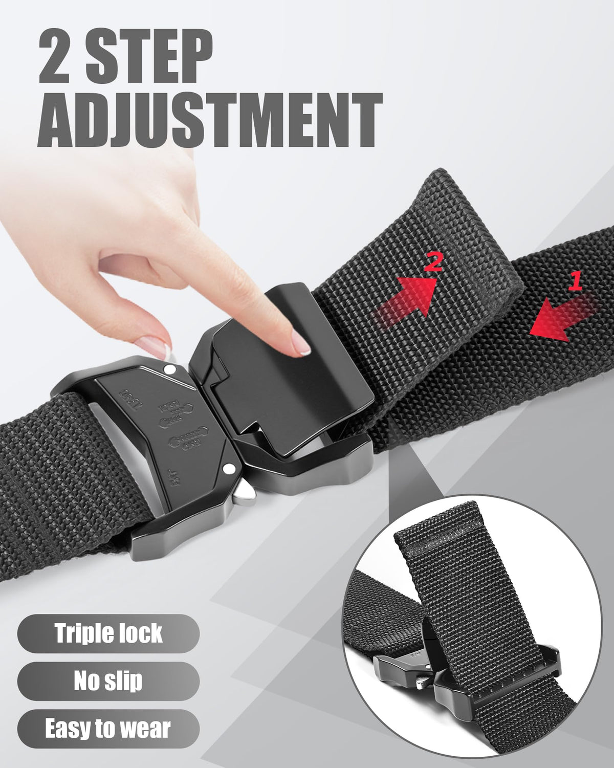 2 Inch Wide Tool Belt with Quick Release Buckle X975