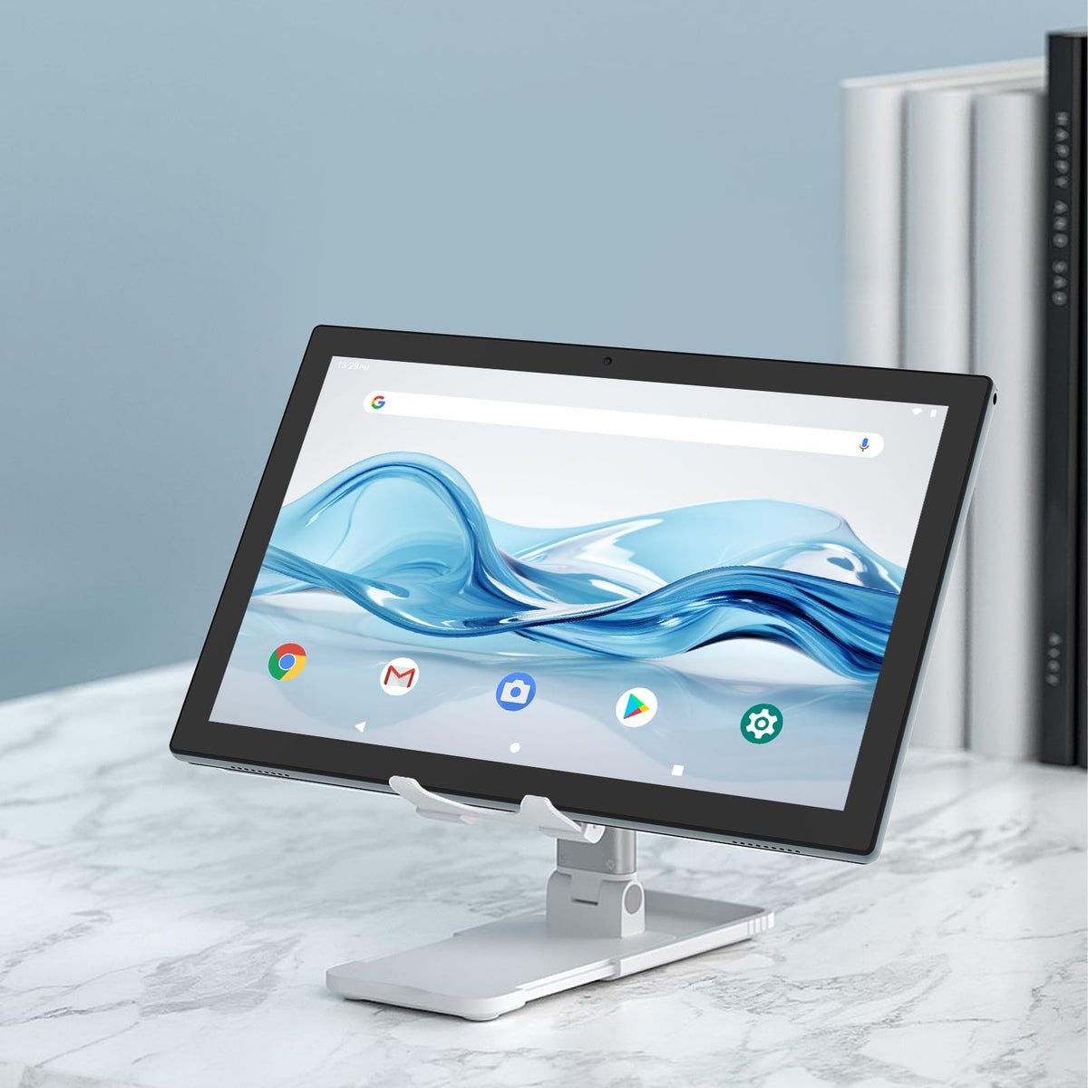 Android 15 Tablet 10.1 Inch 2 in 1 with Keyboard 8GB RAM 32GB ROM Quad-core IPS HD Touch Screen H4410