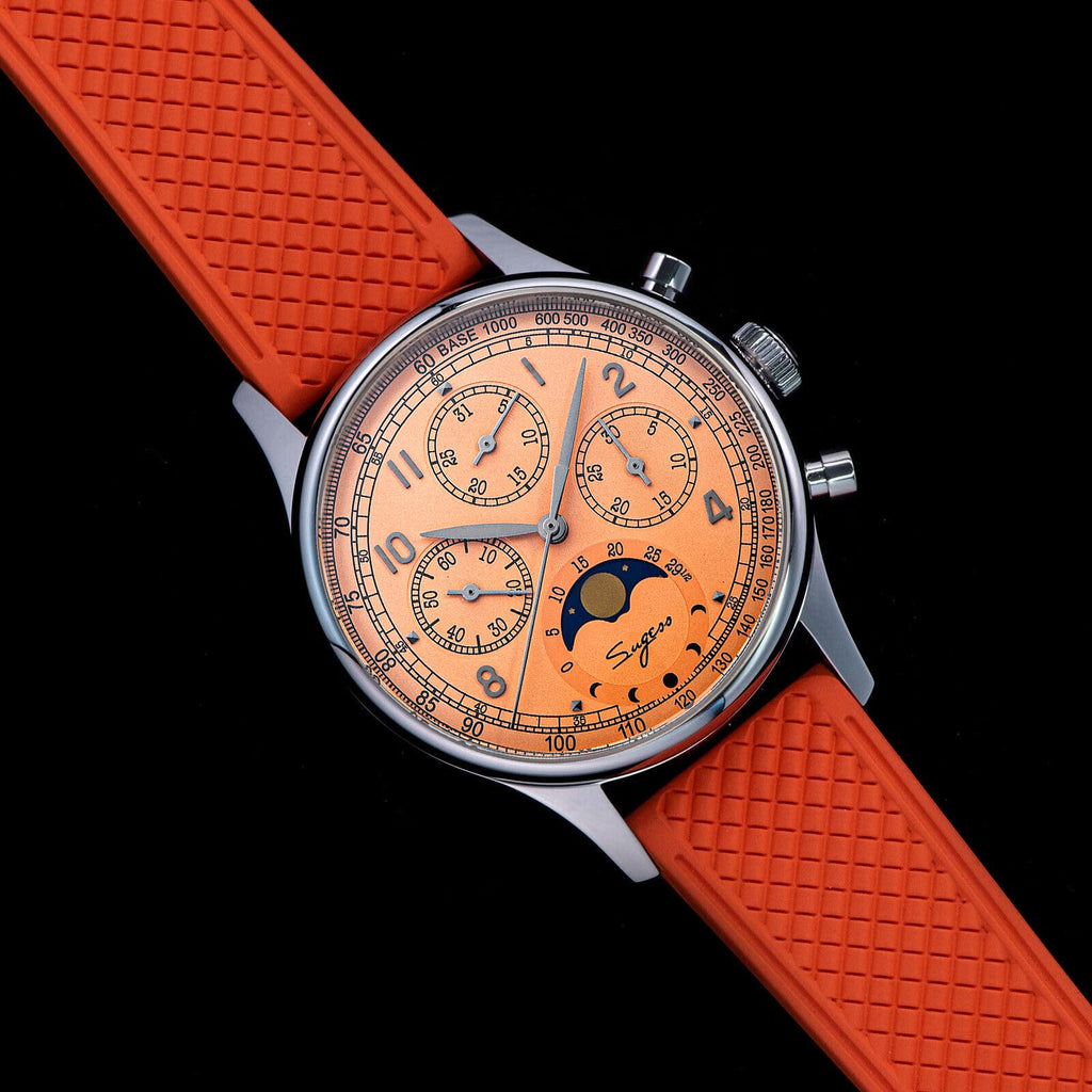 40mm Mechanical Chronograph Mens Wrist Watch U932