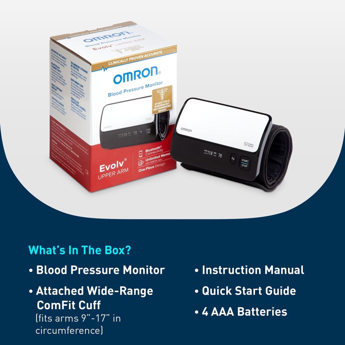 Wireless Upper Arm Blood Pressure Monitor G52094