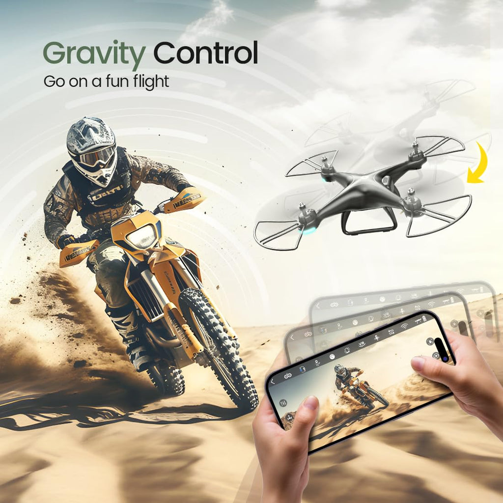 FPV RC Drone with 1080P HD Camera 2 Batteries C72448