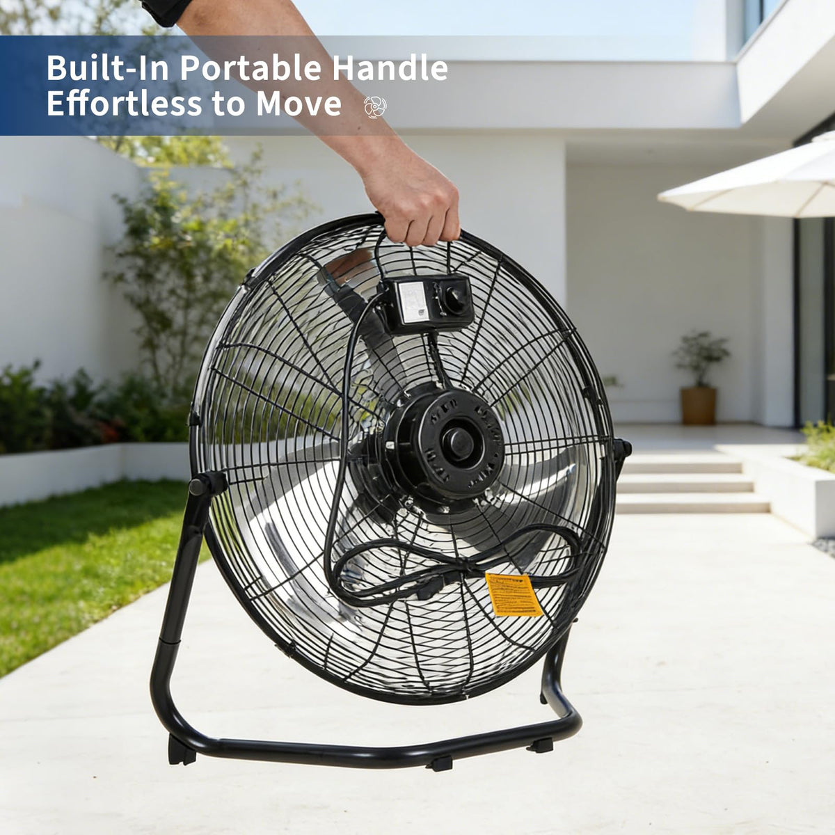 20 Inch 3 Speed High Velocity Floor Fan M204