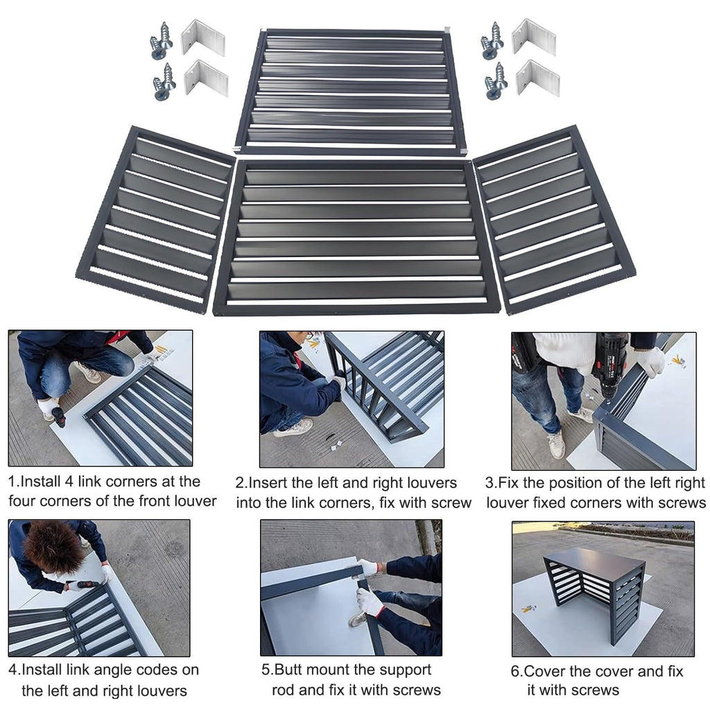 Aluminum Mini-Split Condenser Cover B733942
