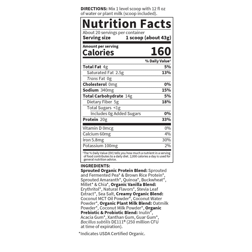 Vanilla Cookie Plant Protein Powder C669