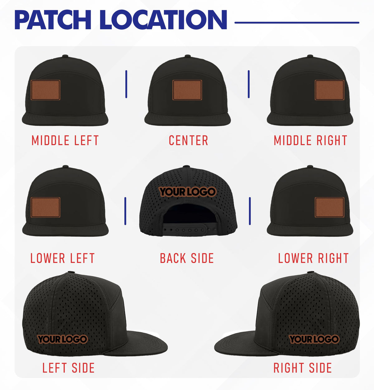 Custom Logo Patch Baseball Cap O33564