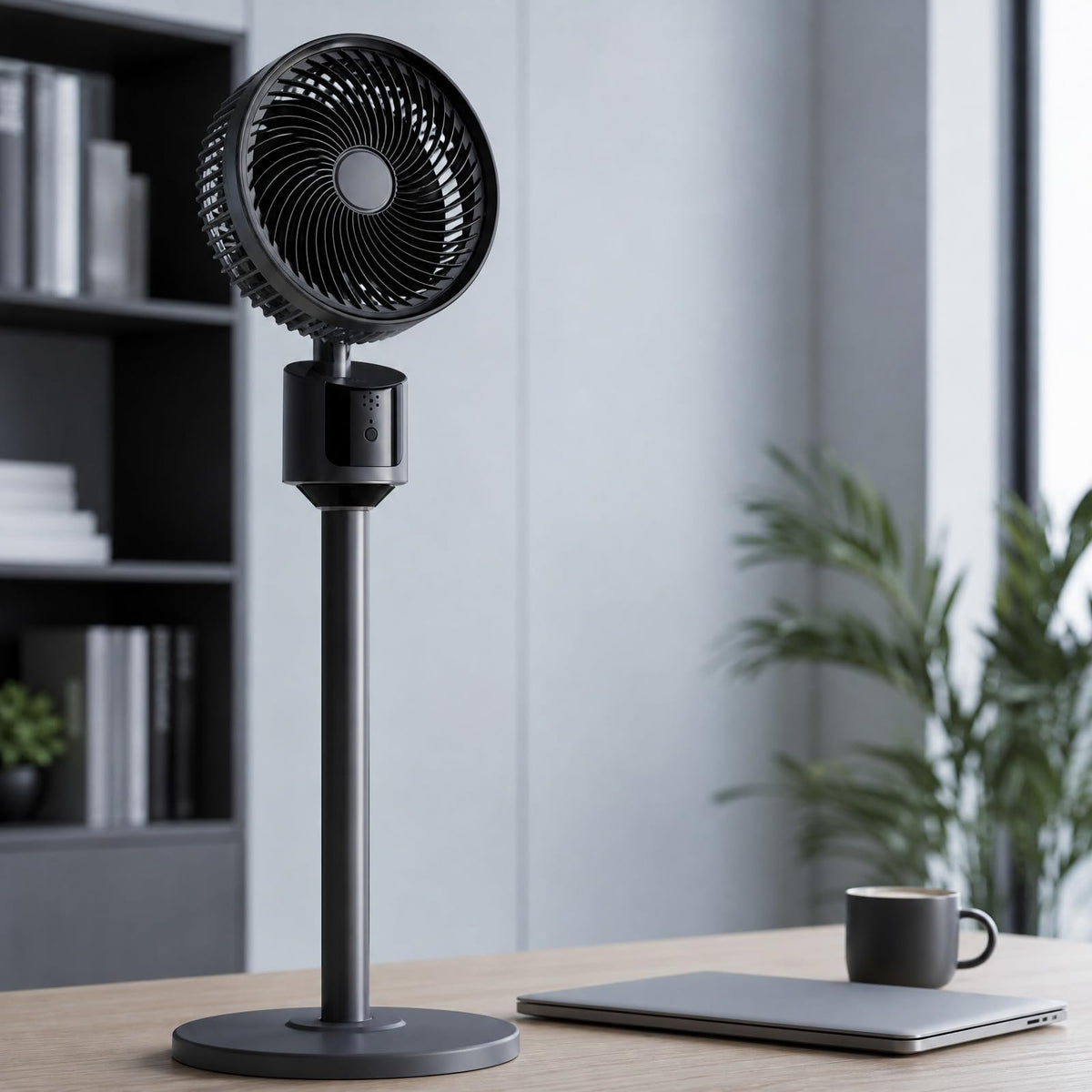 Pedestal Fan with USB Power, 3 Speed Quiet Floor Fan C526