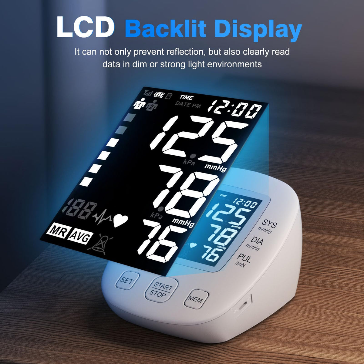 Automatic Digital Upper-Arm Blood Pressure Monitor with Adjustable Cuff I3080