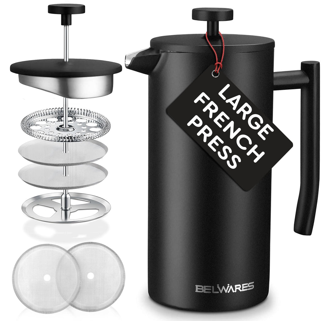 Insulated French Press Coffee Maker 50oz E319