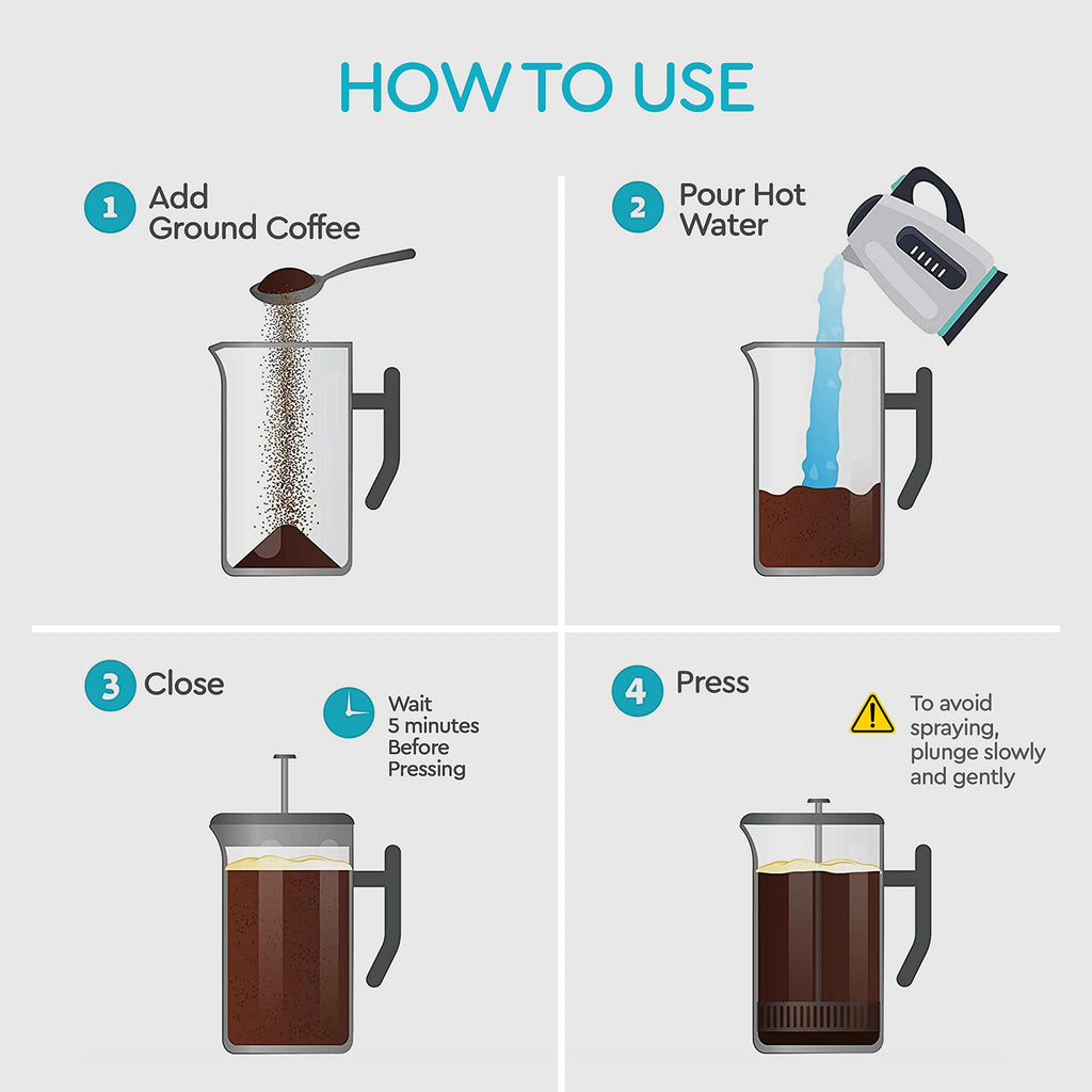 Insulated French Press Coffee Maker 50oz E319