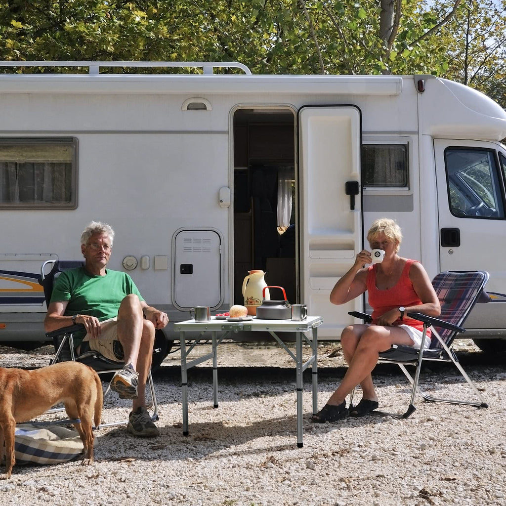 Folding Camping Table with Adjustable Legs M97375