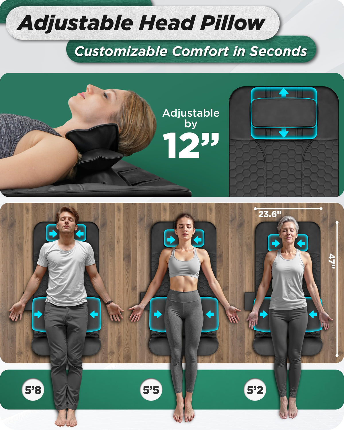 Heated Stretching Mat Massager J69763