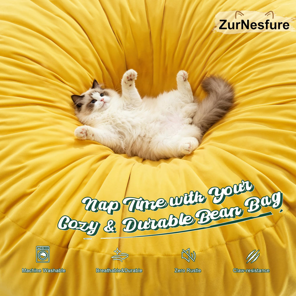 Bean Bag Chair Yellow 2FT A8091