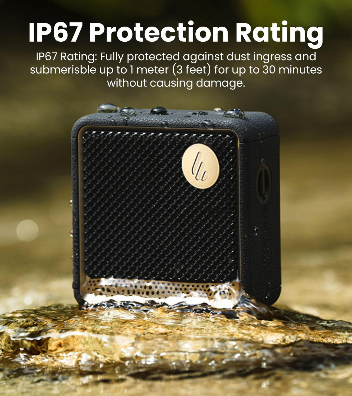 Portable Bluetooth Speaker IP67 Black X89376