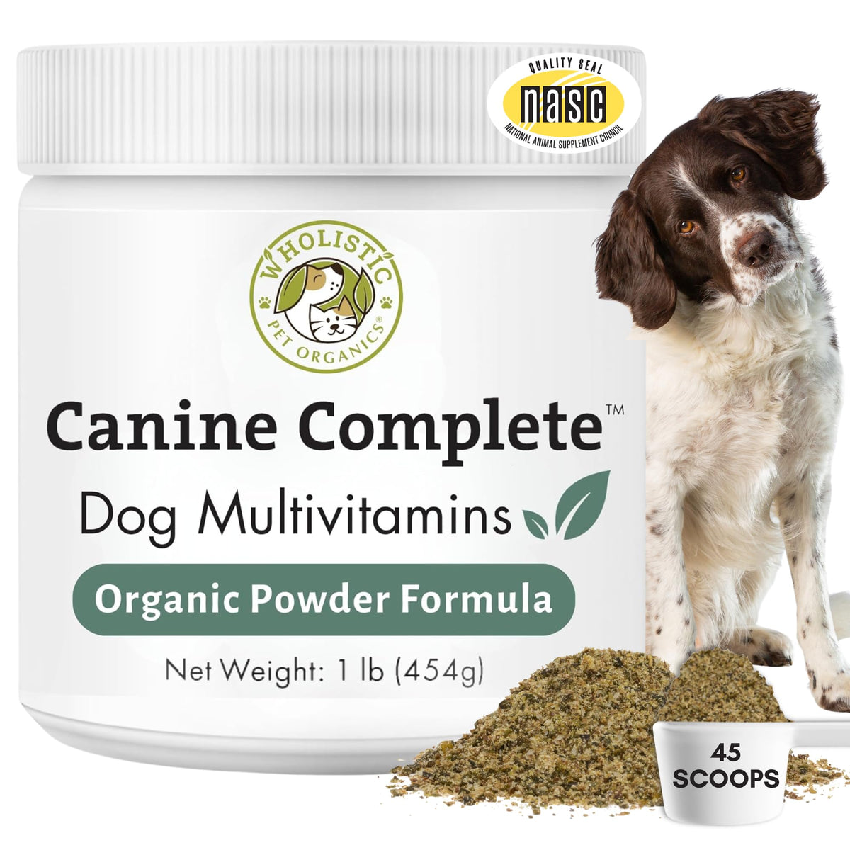 Organic Dog Vitamins, 1 Lb, 45 Scoops S778