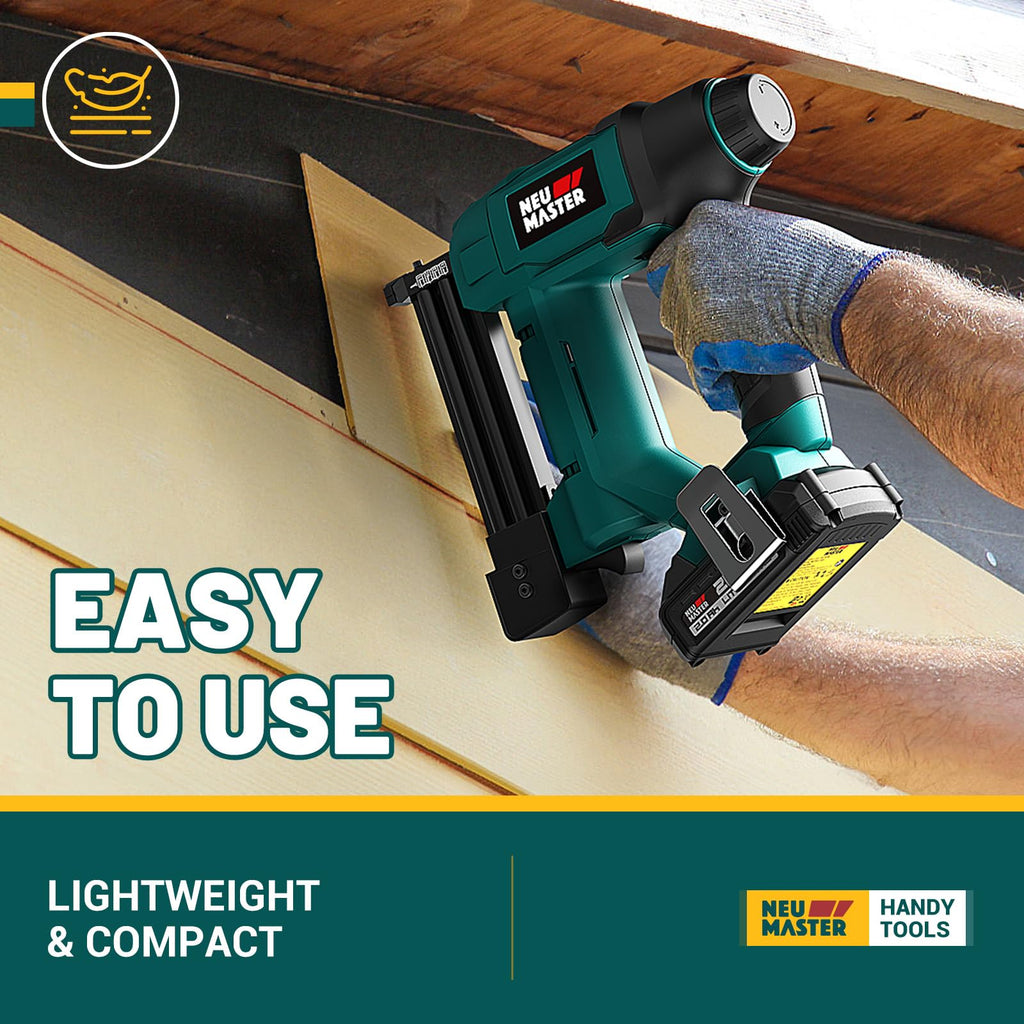 Cordless 18 Gauge 2 in 1 Brad Nailer/Staple Gun with Battery U888