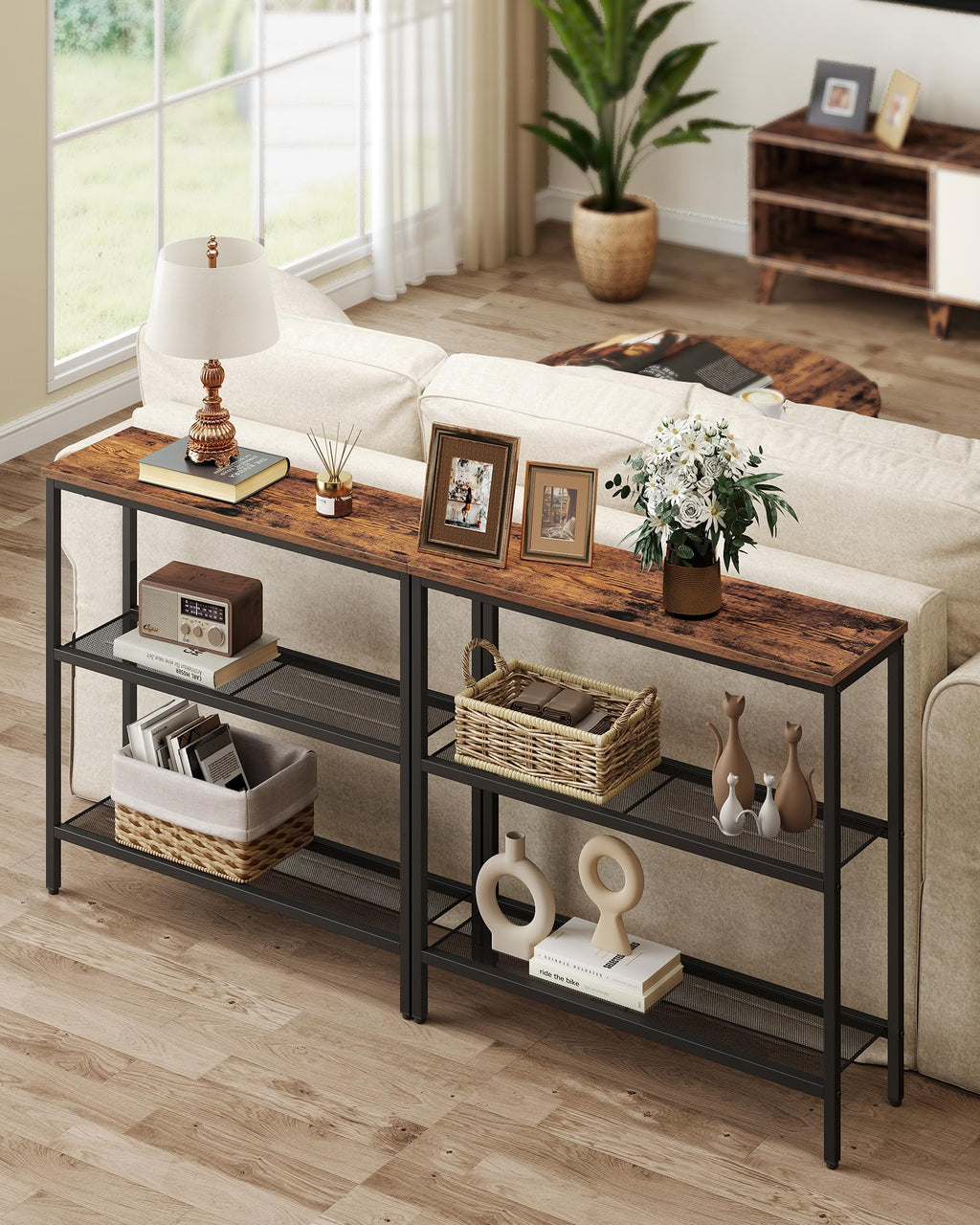 31.5" Narrow 3 Tier Console Table A673