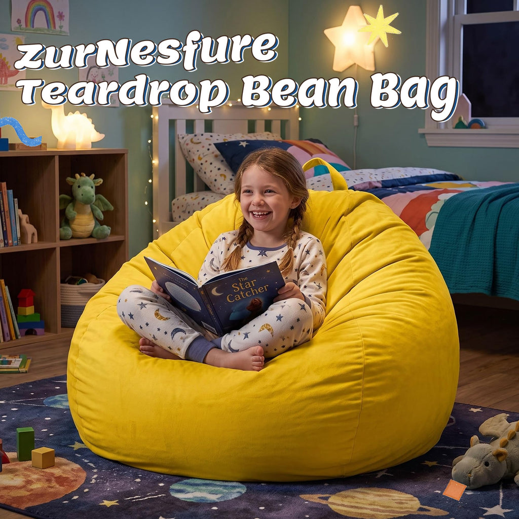 Bean Bag Chair Yellow 2FT A8091