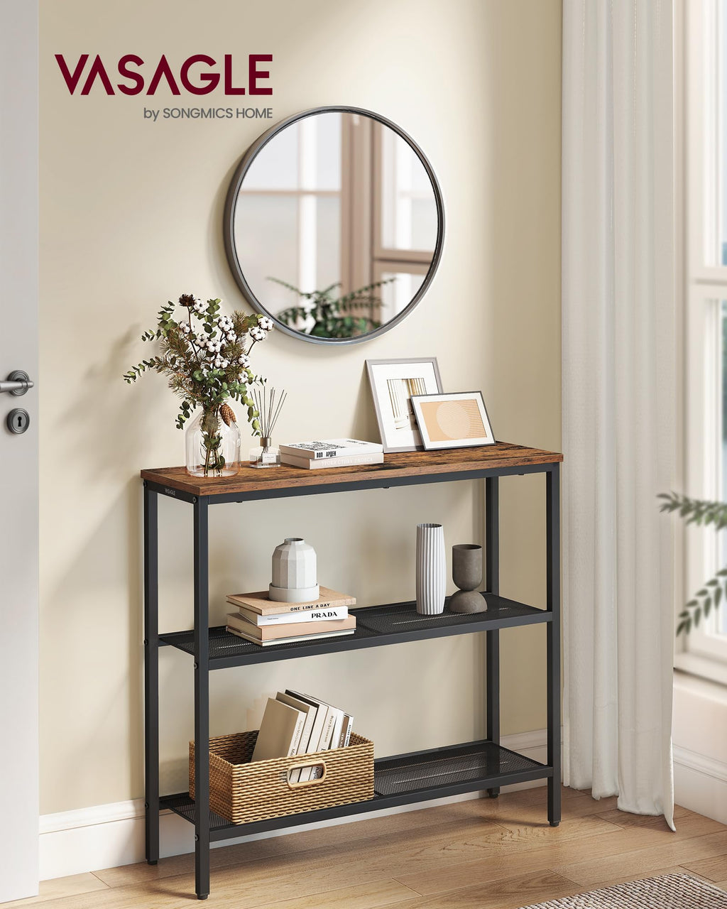 31.5" Narrow 3 Tier Console Table A673